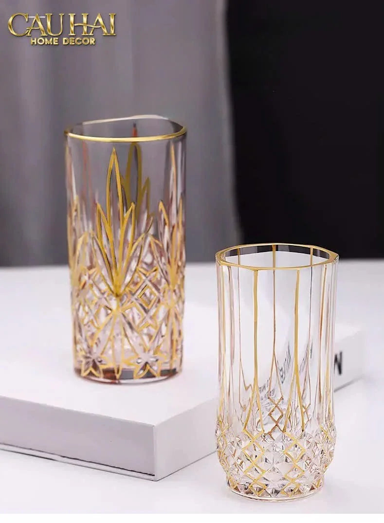 Set 2 Ly Cocktail Thuỷ Tinh Highball D'Or Glorious - 380Ml 7.3x15-LY THỦY TINH-CẬU HAI HOME DECOR