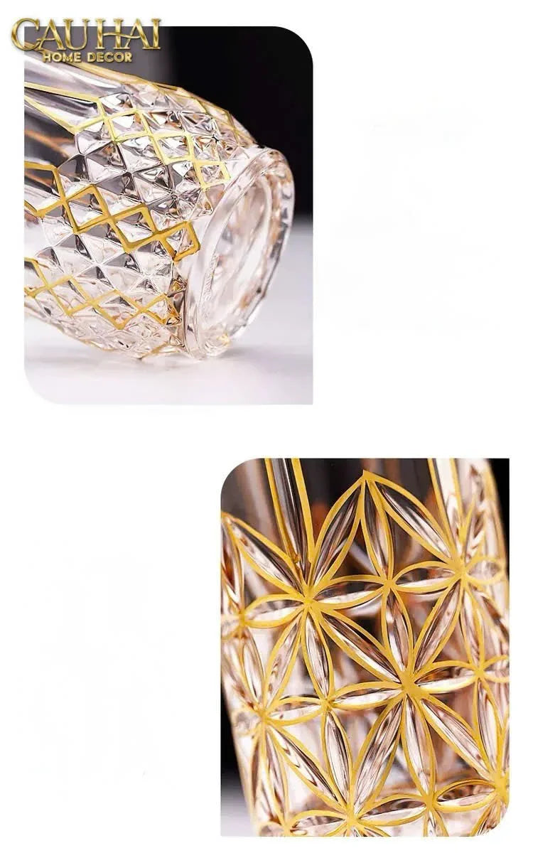 Set 2 Ly Cocktail Thuỷ Tinh Highball Starlight Facetté - 380Ml 7.3x15-LY THỦY TINH-CẬU HAI HOME DECOR