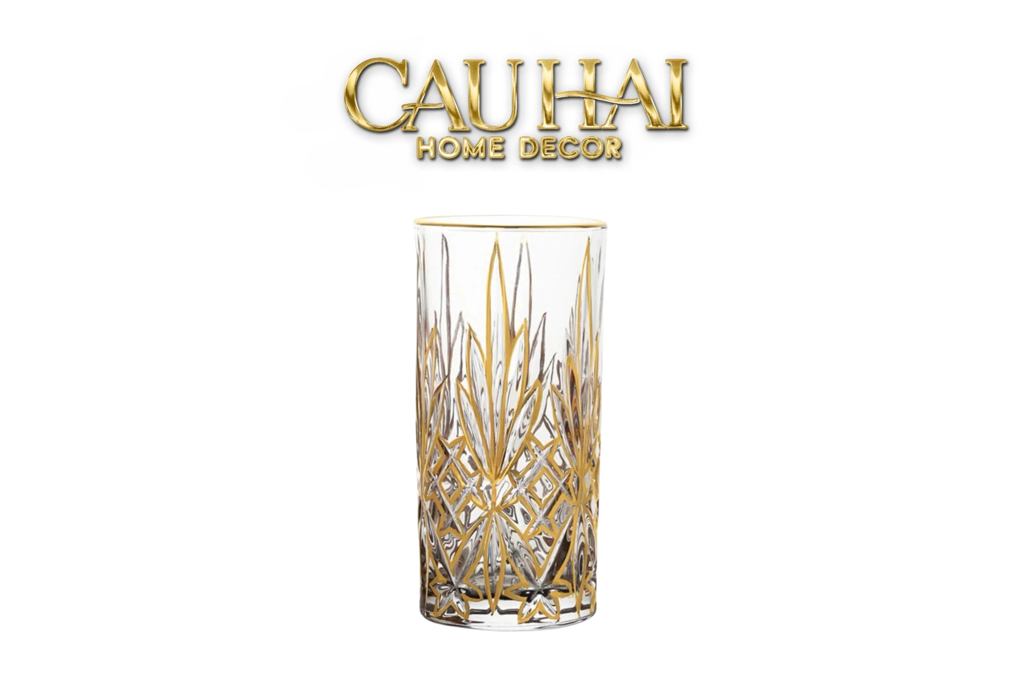 Set 2 Ly Cocktail Thuỷ Tinh Highball Starlight Facetté - 380Ml 7.3x15-LY THỦY TINH-CẬU HAI HOME DECOR