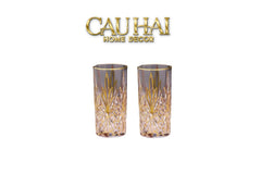 Set 2 Ly Cocktail Thuỷ Tinh Highball Starlight Facetté - 380Ml 7.3x15-LY THỦY TINH-CẬU HAI HOME DECOR