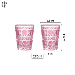 Set 2 Ly Cocktails Thuỷ Tinh D.O Full Box - Quartz Rosé 310Ml-LY THỦY TINH-CẬU HAI HOME DECOR
