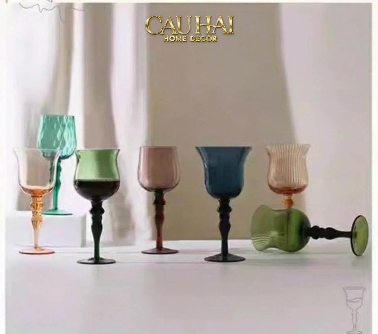 Set 2 Ly Oceania Alantian 320Ml Vino Rosso Glasses-LY THỦY TINH-CẬU HAI HOME DECOR