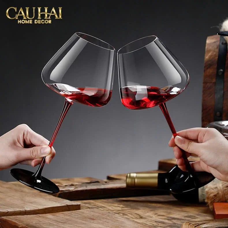 Set 2 Ly Thuỷ Tinh Vang Đỏ Vino Russo Burgundy - No Box 550ml 6x18-LY THỦY TINH-CẬU HAI HOME DECOR