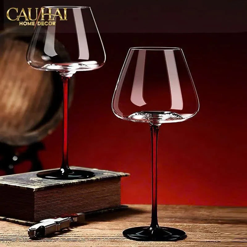 Set 2 Ly Thuỷ Tinh Vang Đỏ Vino Russo Burgundy - No Box 550ml 6x18-LY THỦY TINH-CẬU HAI HOME DECOR
