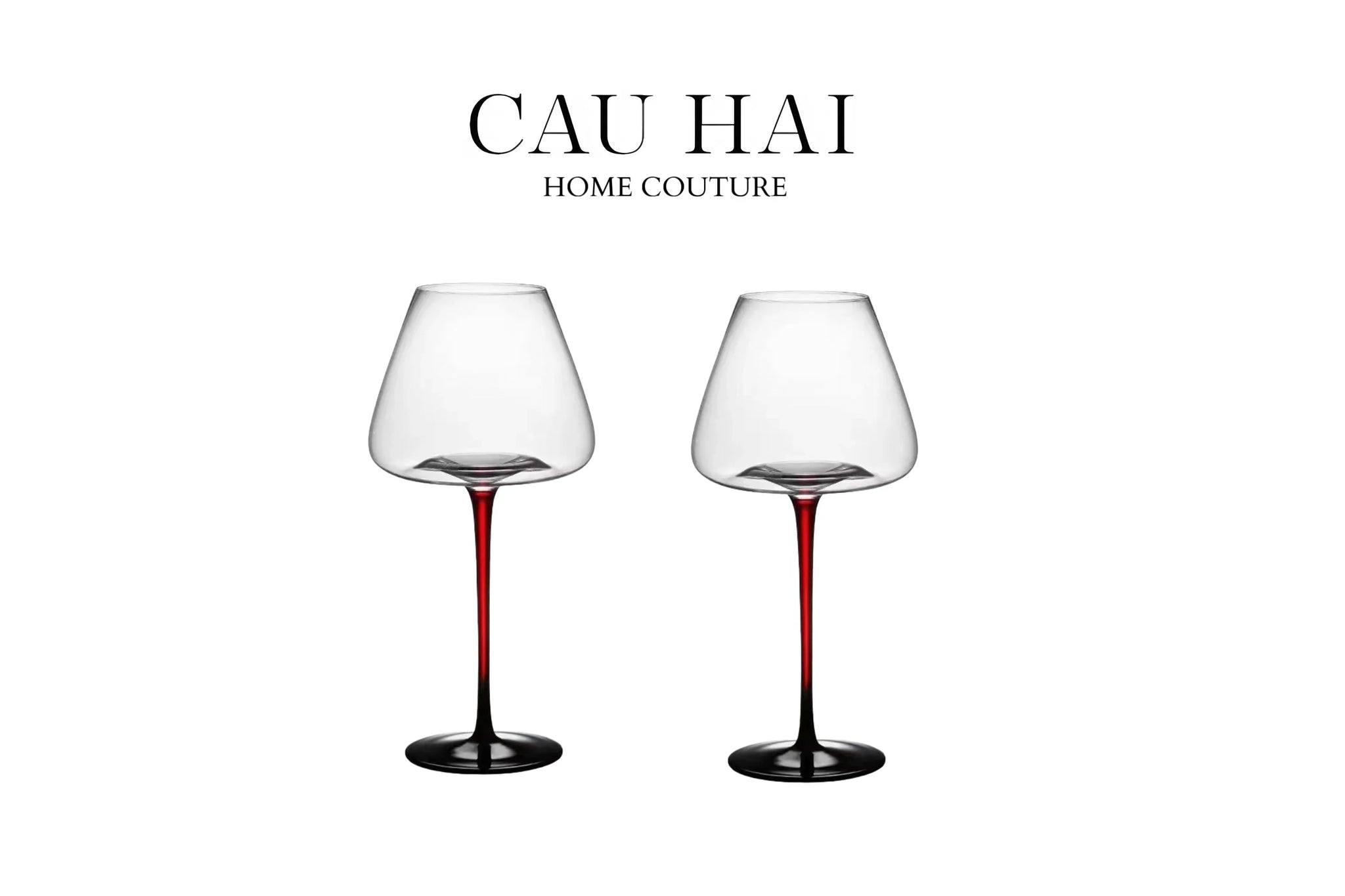 Set 2 Ly Thuỷ Tinh Vang Đỏ Vino Russo Burgundy - No Box 550ml 6x18-LY THỦY TINH-CẬU HAI HOME DECOR