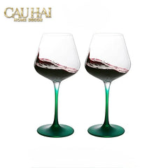 Set 2 Ly Vang Thuỷ Tinh 500ml - Pop Spectrum Chromatic Glassware-CẬU HAI HOME DECOR