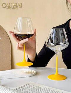 Set 2 Ly Vang Thuỷ Tinh 500ml - Pop Spectrum Chromatic Glassware-LY THỦY TINH-CẬU HAI HOME DECOR