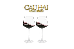 Set 2 Ly Vang Thuỷ Tinh 500ml - Pop Spectrum Chromatic Glassware-CẬU HAI HOME DECOR