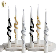 Set 2 Nến Killian - Golden Serpent Candle Fw25-NẾN TRANG TRÍ-CẬU HAI HOME DECOR