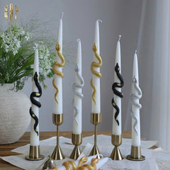 Set 2 Nến Killian - Golden Serpent Candle Fw25-NẾN TRANG TRÍ-CẬU HAI HOME DECOR