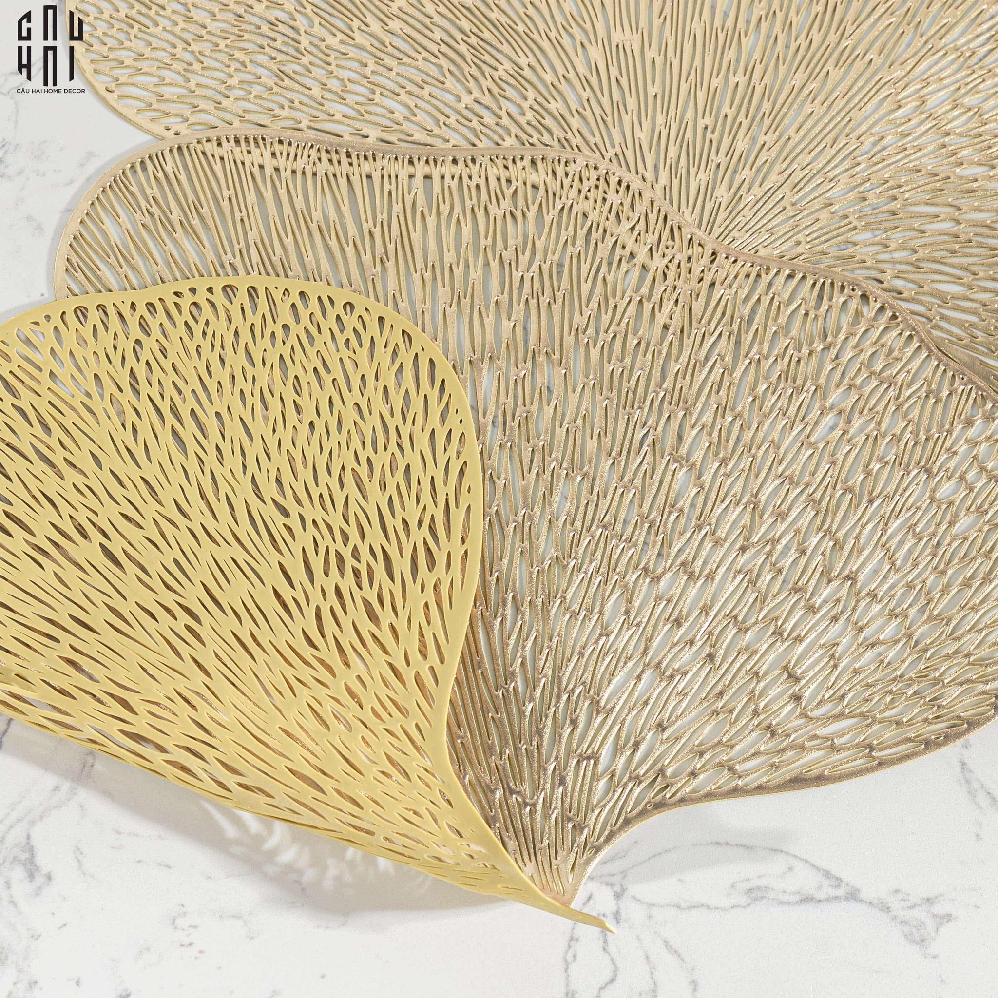 Set 2 Tấm Lót Bàn Ăn Ginkgo - Placemat Ginkgo-CẬU HAI HOME DECOR