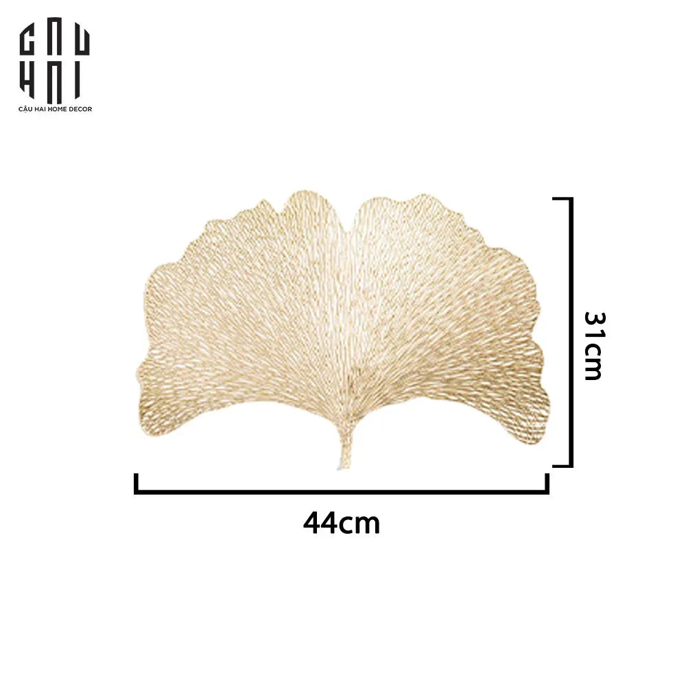 Set 2 Tấm Lót Bàn Ăn Ginkgo - Placemat Ginkgo-TẤM LÓT BÀN ĂN-Đối tác tại Trung Quốc theo từng đơn đặt hàng-CẬU HAI HOME DECOR