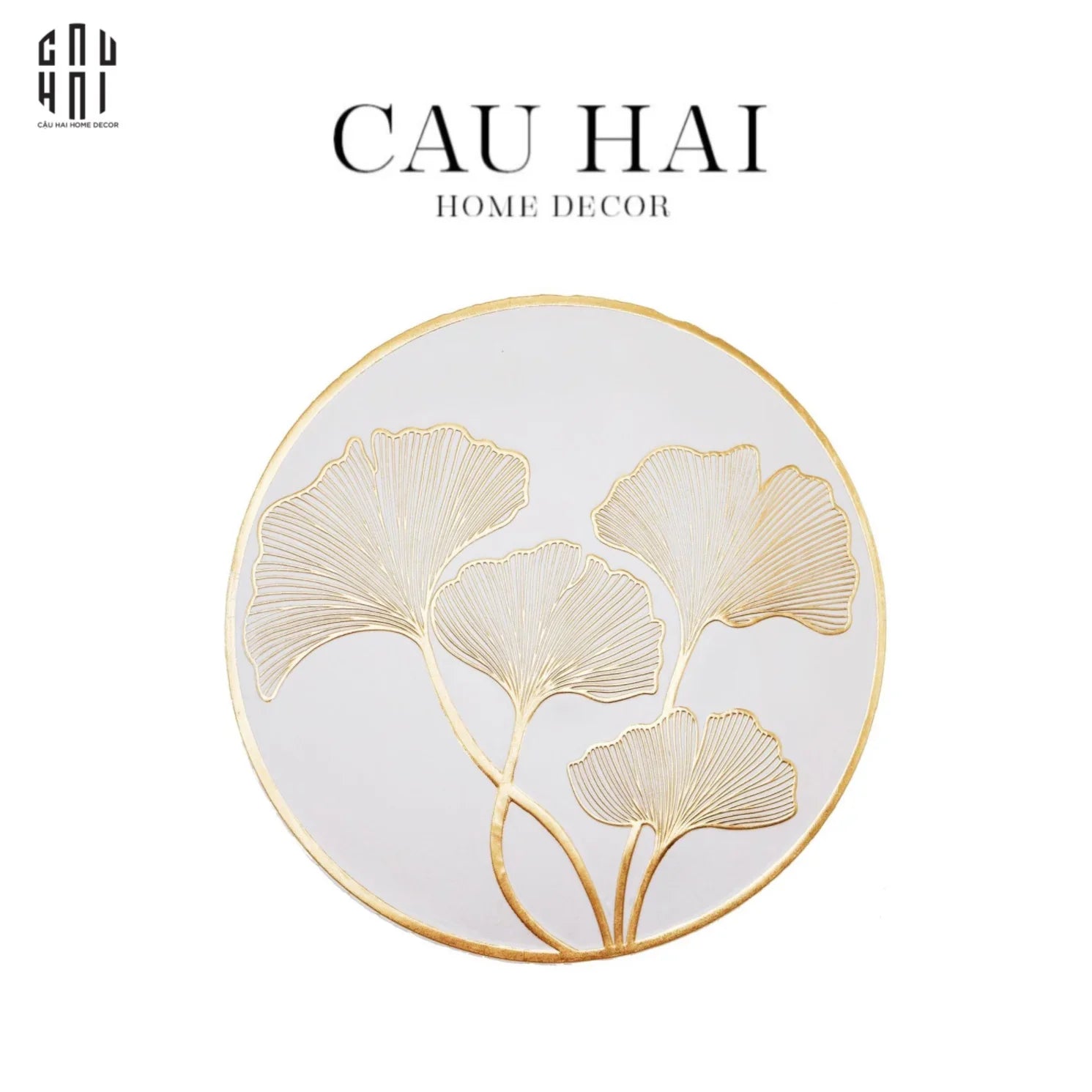 Set 2 Tấm Lót Bàn Ăn - Placemat Fully Ginkco-LY THỦY TINH-CẬU HAI HOME DECOR
