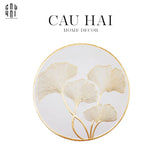 Set 2 Tấm Lót Bàn Ăn - Placemat Fully Ginkco-LY THỦY TINH-Đối tác tại Trung Quốc theo từng đơn đặt hàng-CẬU HAI HOME DECOR
