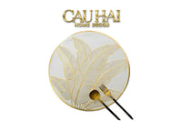 Set 2 Tấm Lót Bàn Ăn - Placemat Golden Banana Leaf D38-TẤM LÓT BÀN ĂN-CẬU HAI HOME DECOR