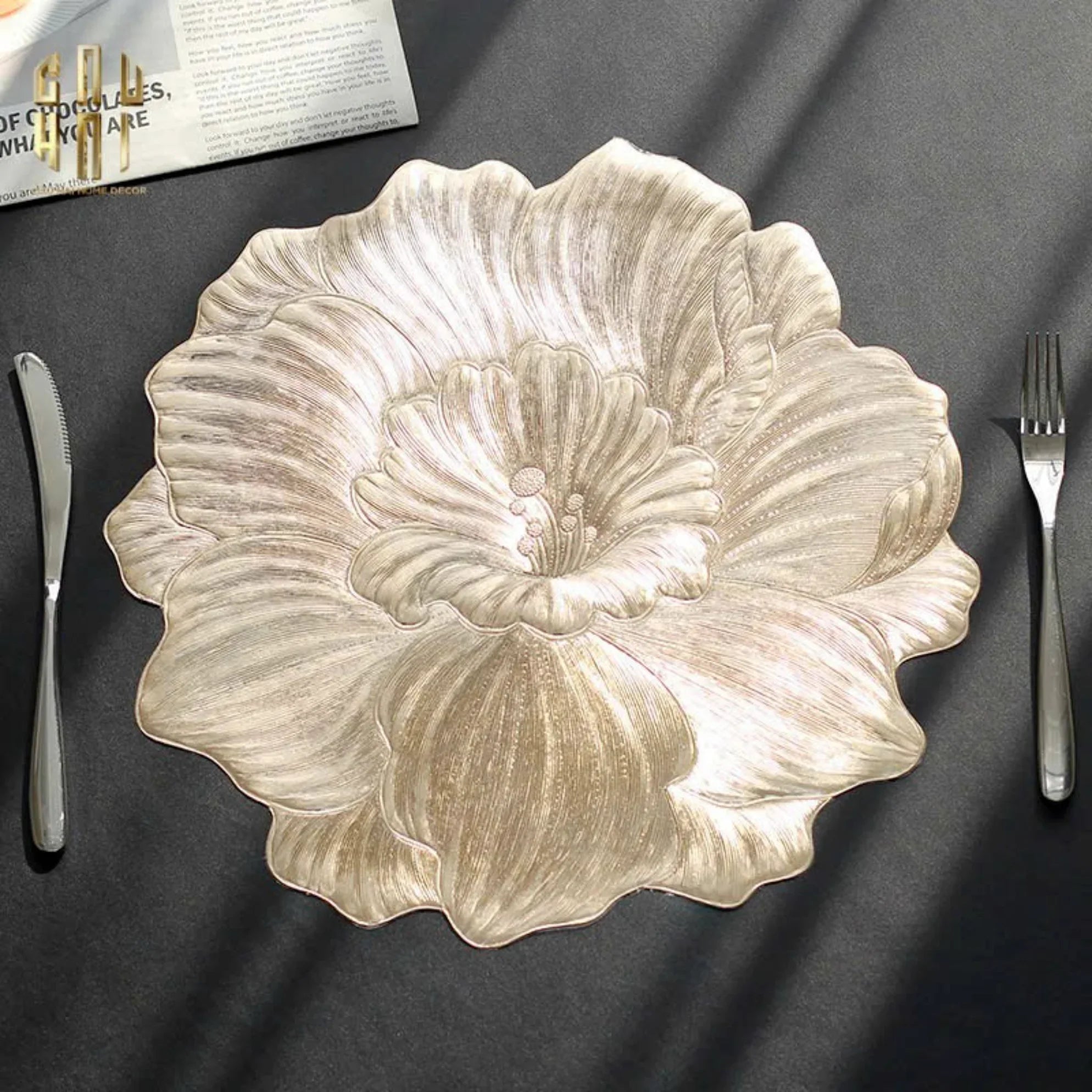 Set 2 Tấm Lót Bàn Ăn - Placemat Hibiscus-LÓT LY-CẬU HAI HOME DECOR
