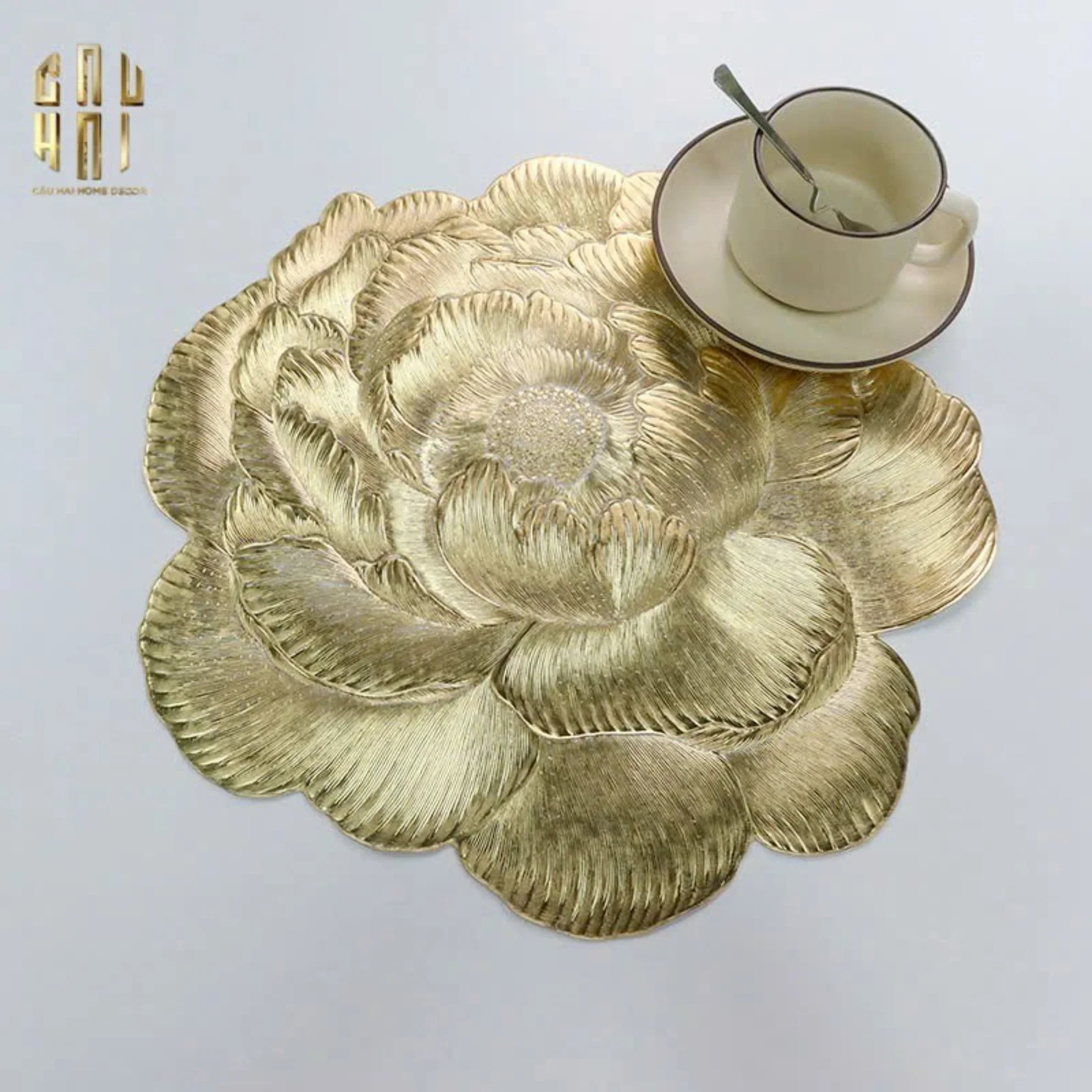 Set 2 Tấm Lót Bàn Ăn - Placemat Imperial Bloom-Hoa Lụa-CẬU HAI HOME DECOR