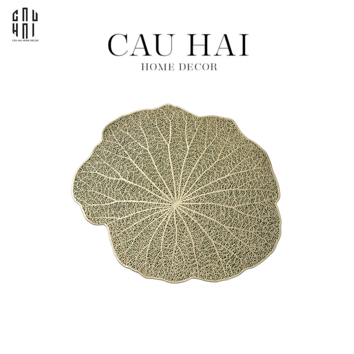 Set 2 Tấm Lót Bàn Ăn - Placemat Lotus Leaf-TẤM LÓT BÀN ĂN-CẬU HAI HOME DECOR