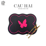 Set 2 Tấm Lót Microfiber- Midnight Flutter Tablemats-TẤM LÓT BÀN ĂN-CẬU HAI HOME DECOR