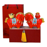 Set 2 Tượng Chu Mã Cát Tường Gift Box-TƯỢNG TRANG TRÍ-Đối tác tại Trung Quốc theo từng đơn đặt hàng-CẬU HAI HOME DECOR