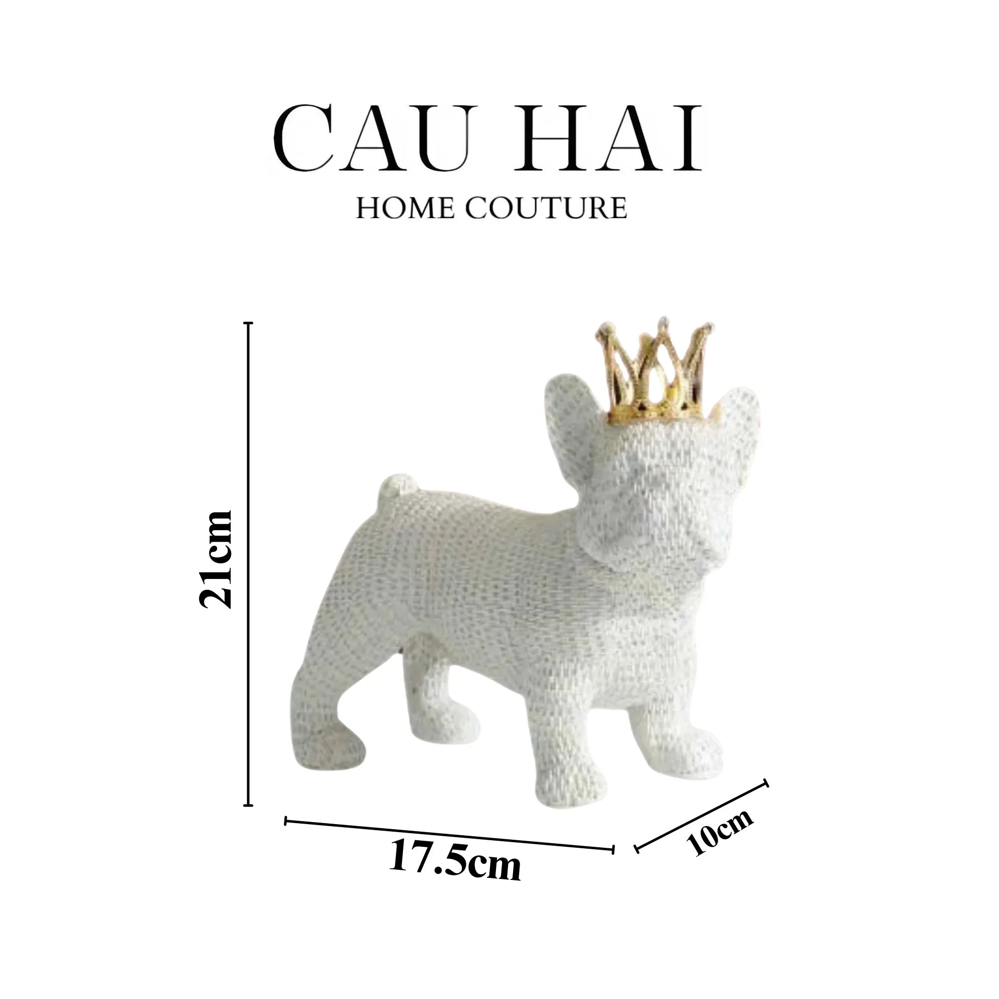 Set 2 Tượng Công Tước BullDog The Majestic Bull Duke-TƯỢNG TRANG TRÍ-CẬU HAI HOME DECOR