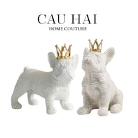 Set 2 Tượng Công Tước BullDog The Majestic Bull Duke-TƯỢNG TRANG TRÍ-CẬU HAI HOME DECOR
