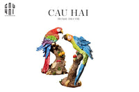 Set 2 Tượng Maison Jungle Parrot - Lovers-TƯỢNG TRANG TRÍ-CẬU HAI HOME DECOR
