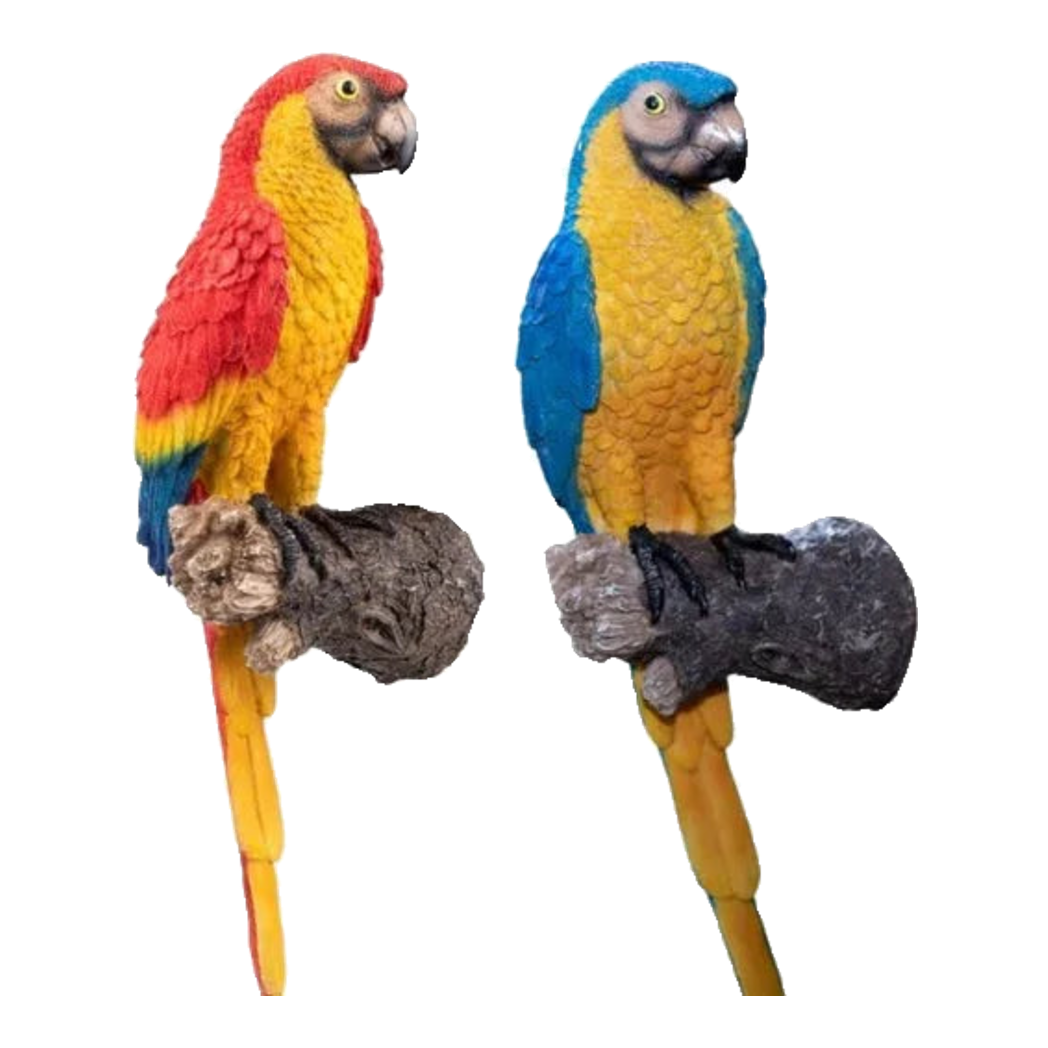 Set 2 Tượng Maison Jungle Parrot On A Perch