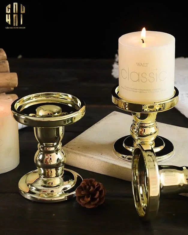 Set 3 Đế Nến Thuỷ Tinh Gold Lacquered Crystal-ĐẾ NẾN-Đối tác tại Trung Quốc theo từng đơn đặt hàng-CẬU HAI HOME DECOR