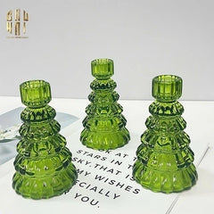Set 3 Đế Nến Vert Tree Fw25-ĐẾ NẾN-CẬU HAI HOME DECOR