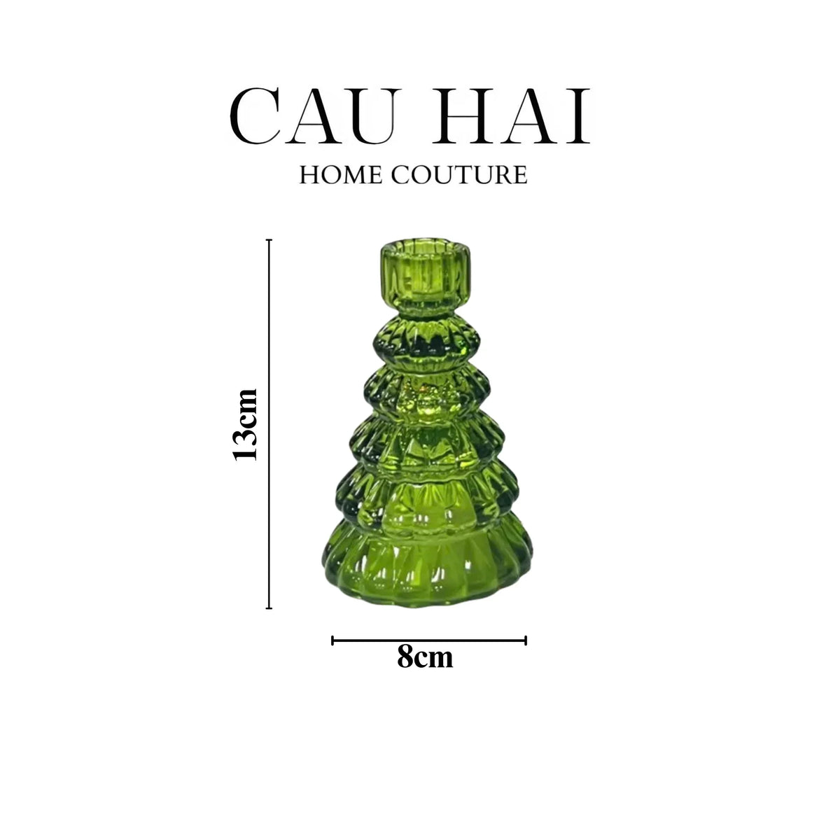 Set 3 Đế Nến Vert Tree Fw25-ĐẾ NẾN-Đối tác tại Trung Quốc theo từng đơn đặt hàng-CẬU HAI HOME DECOR