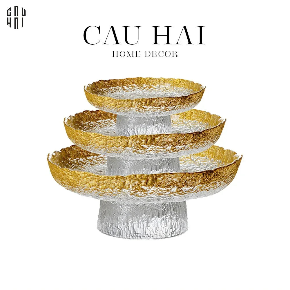 Set 3 Đĩa Trái Cây Thuỷ Tinh Muller Ss25-SET CHÉN DĨA-CẬU HAI HOME DECOR