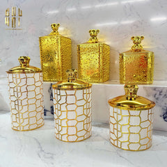 Set 3 Lọ Pantry Acry - Éclat Luxe Bear-HŨ TRANG TRÍ-CẬU HAI HOME DECOR