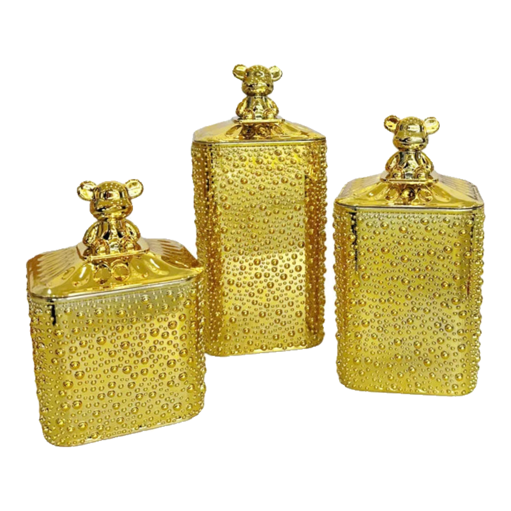 Set 3 Lọ Pantry Acry - Éclat Luxe Bear