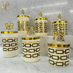 Set 3 Lọ Pantry Acry - Éclat Royal Meander-HŨ TRANG TRÍ-CẬU HAI HOME DECOR