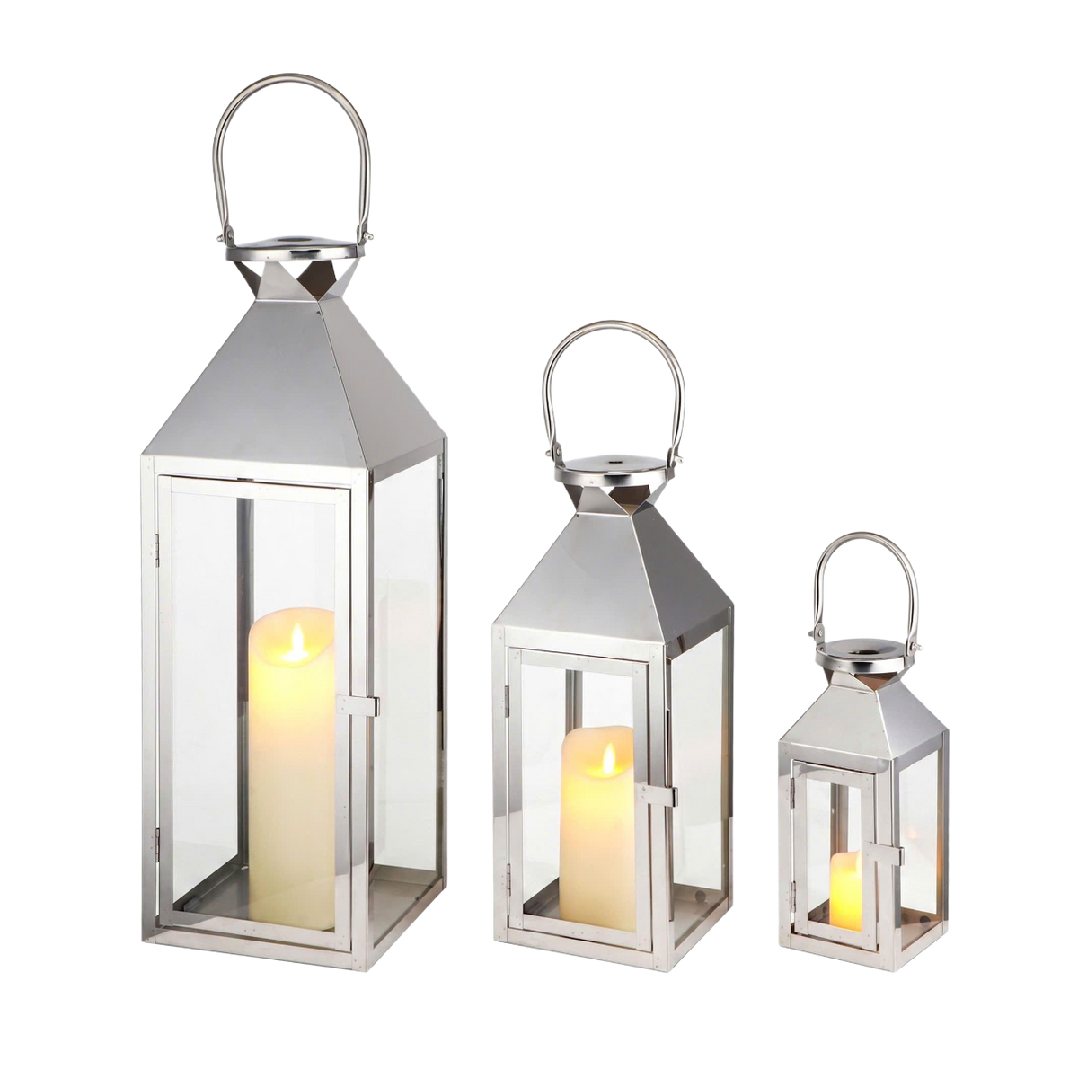 Set 3 Lồng Đèn Metal Lantern Lumière Sterling-ĐÈN TRANG TRÍ-CẬU HAI HOME DECOR-CẬU HAI HOME DECOR