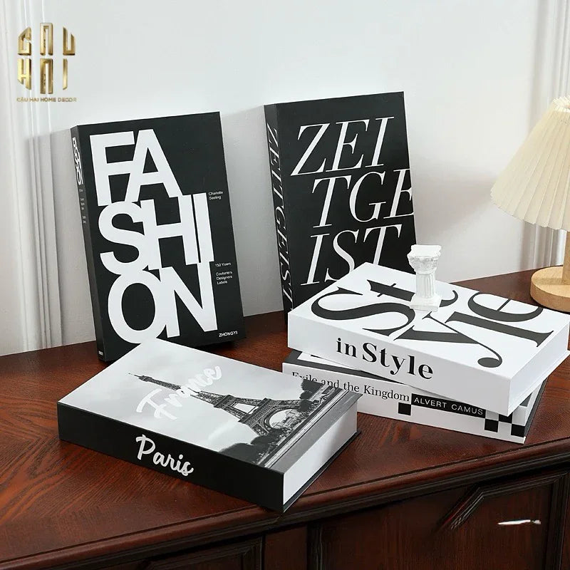 Set 3 Sách Blanc Ou Noir-SÁCH TRANG TRÍ-CẬU HAI HOME DECOR