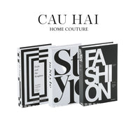 Set 3 Sách Blanc Ou Noir-SÁCH TRANG TRÍ-CẬU HAI HOME DECOR