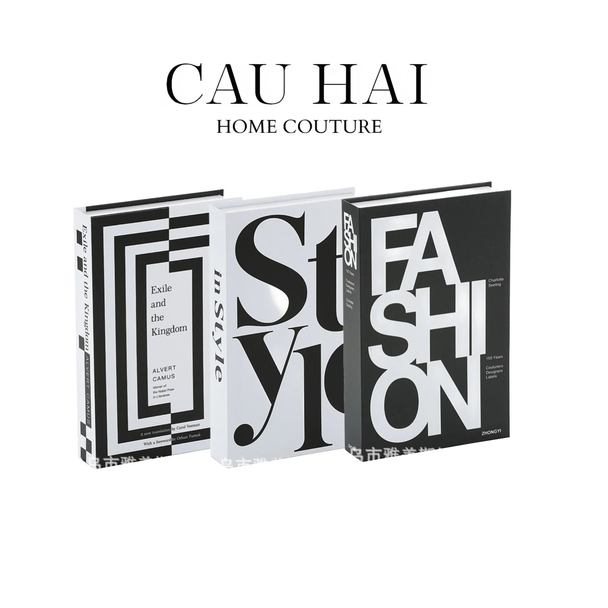 Set 3 Sách Blanc Ou Noir-SÁCH TRANG TRÍ-CẬU HAI HOME DECOR