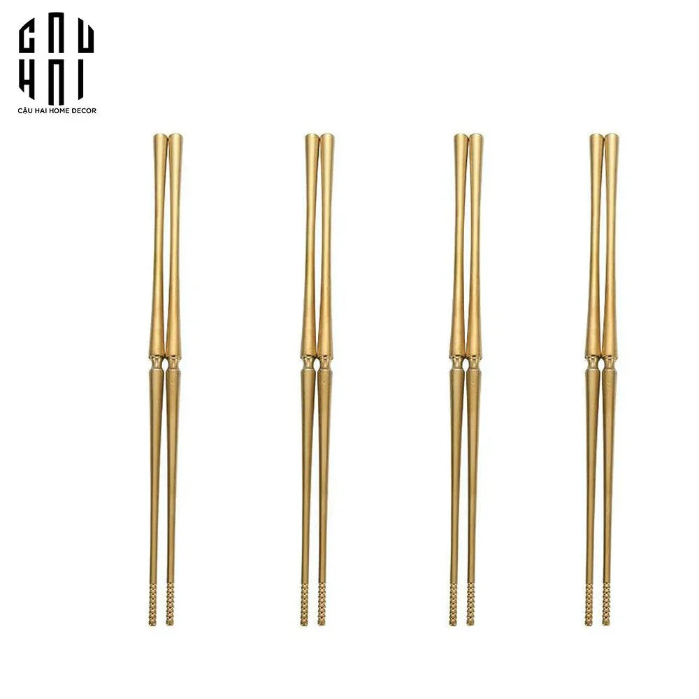 Set 4 Đôi Đũa Glamour - Glamour Chopsticks Set 4Pcs ( Shining )-Dinner Cutlery Set Dao Muỗng Nĩa-CẬU HAI HOME DECOR