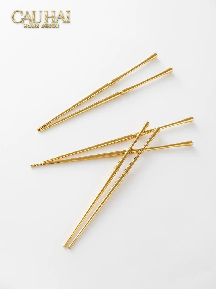 Set 4 Đôi Đũa Glamour - Glamour Chopsticks Set 4Pcs ( Shining )-Dinner Cutlery Set Dao Muỗng Nĩa-CẬU HAI HOME DECOR