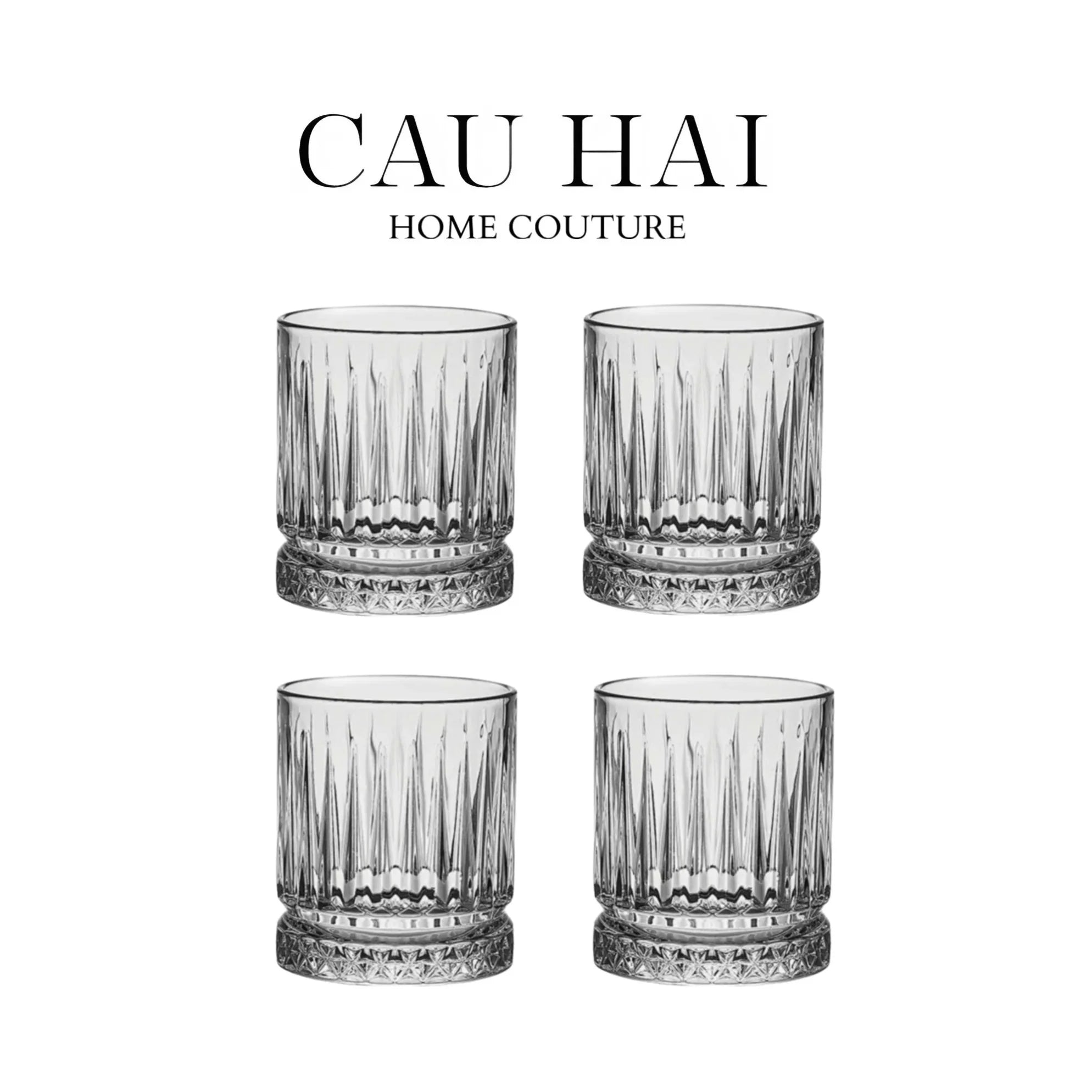 Set 4 Ly Cocktails Thuỷ Tinh Richard Cristallerie Atélier 360Ml - With Box-LY THỦY TINH-CẬU HAI HOME DECOR