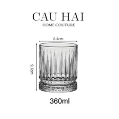 Set 4 Ly Cocktails Thuỷ Tinh Richard Cristallerie Atélier 360Ml - With Box-LY THỦY TINH-CẬU HAI HOME DECOR
