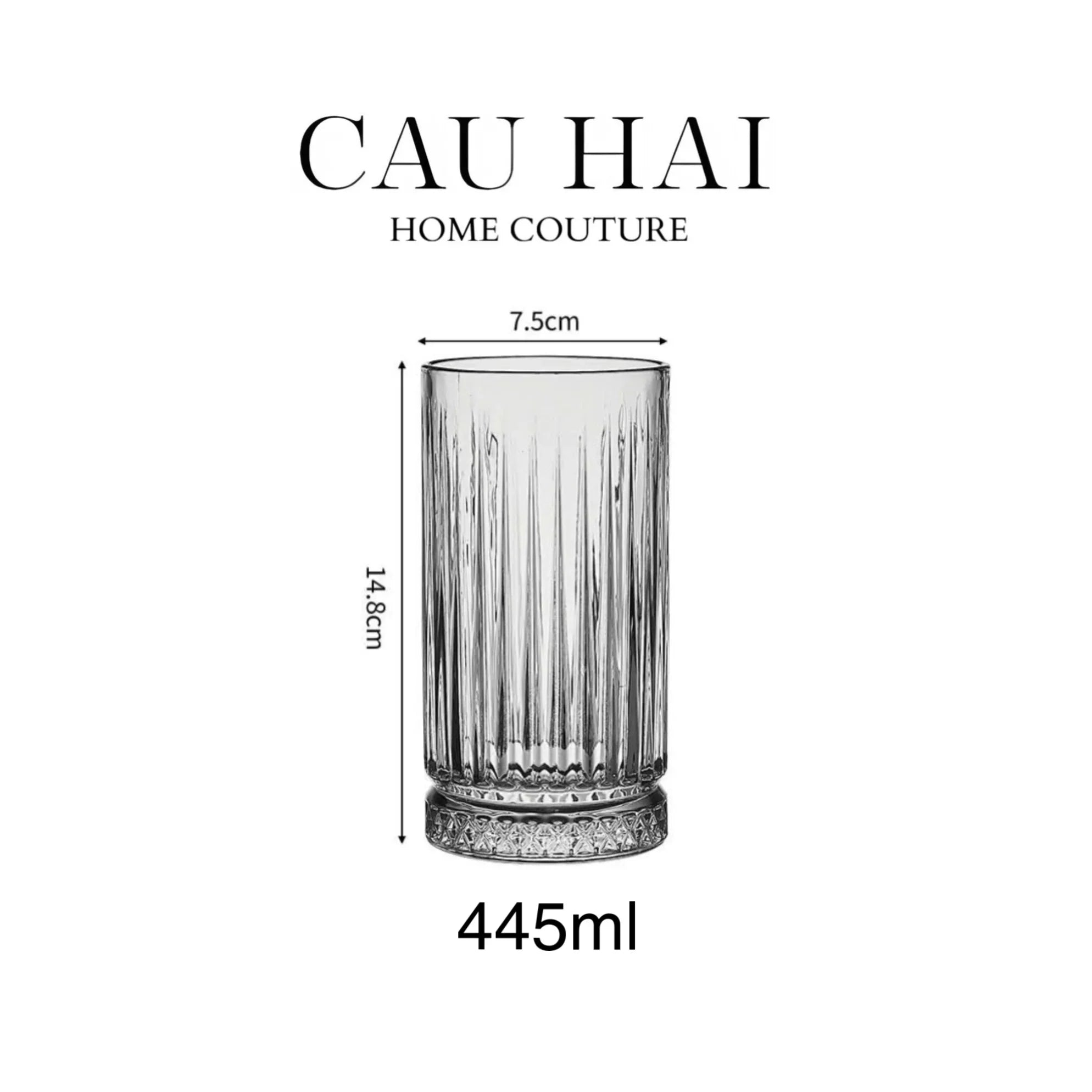 Set 4 Ly Thuỷ Tinh Richard 445ml - Richard Cristallerie Atélier-LY THỦY TINH-CẬU HAI HOME DECOR