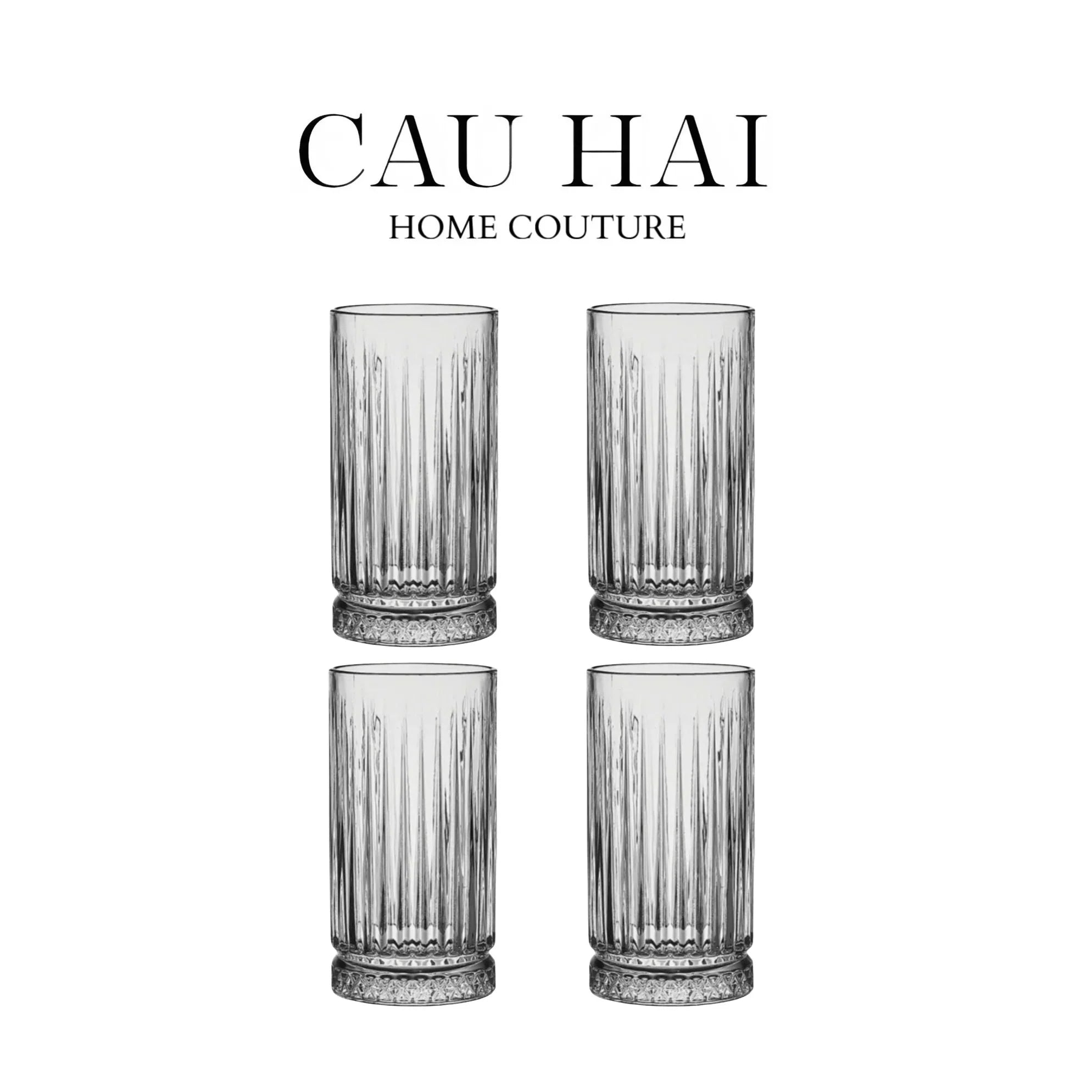 Set 4 Ly Thuỷ Tinh Richard 445ml - Richard Cristallerie Atélier-LY THỦY TINH-CẬU HAI HOME DECOR