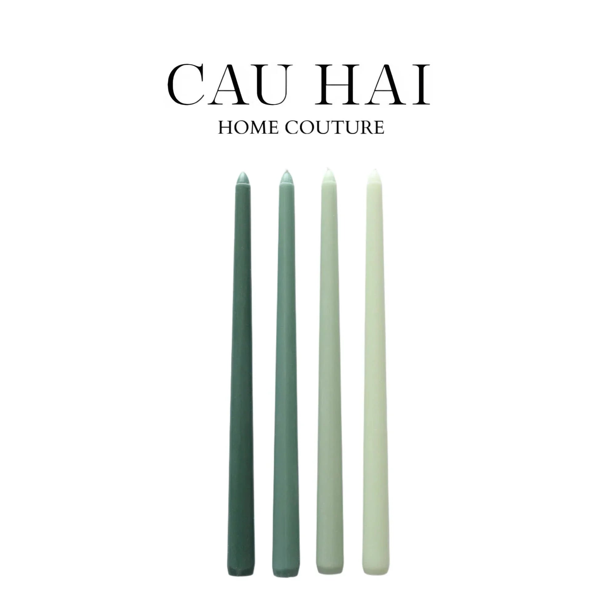 Set 4 Nến Gradation Taper - Blue/Green/Pink/Emerald-NẾN TRANG TRÍ-CẬU HAI HOME DECOR