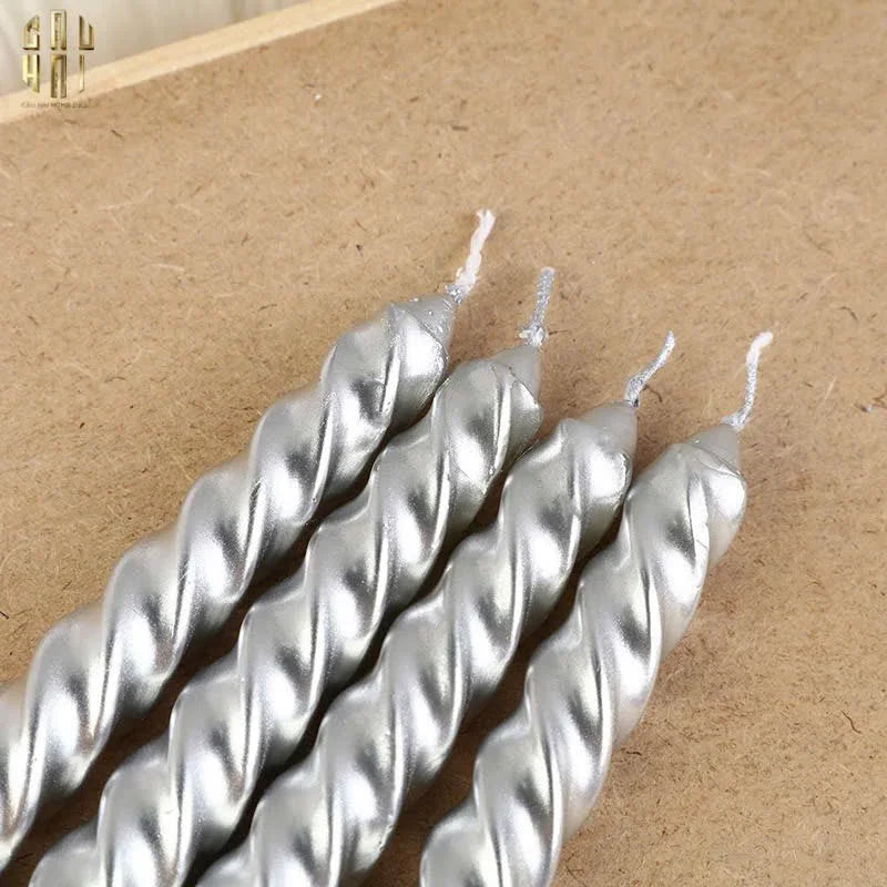 Set 4 Nến Taper Cao Cấp – Decor Sang Trọng Cho Không Gian Sống-NẾN TRANG TRÍ-CẬU HAI HOME DECOR