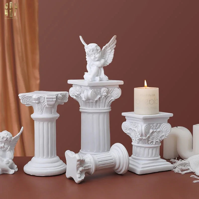 Set 4 Tượng Golden Olympus - Dát Vàng 24K-TƯỢNG TRANG TRÍ-CẬU HAI HOME DECOR