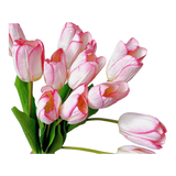 Set 5 Cành Hoa Tulip Hồng Nhạt 46Cm