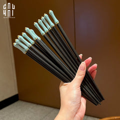 Set 5 Đôi Đũa Sợi Thuỷ Tinh Azure Classic PET Chopsticks 24cm-Dinner Cutlery Set Dao Muỗng Nĩa-CẬU HAI HOME DECOR